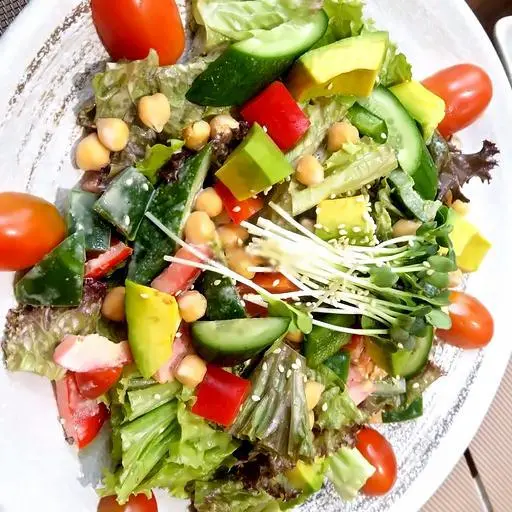 Hình ảnh Salad hạt đậu gà chay - vegan chickpea salad