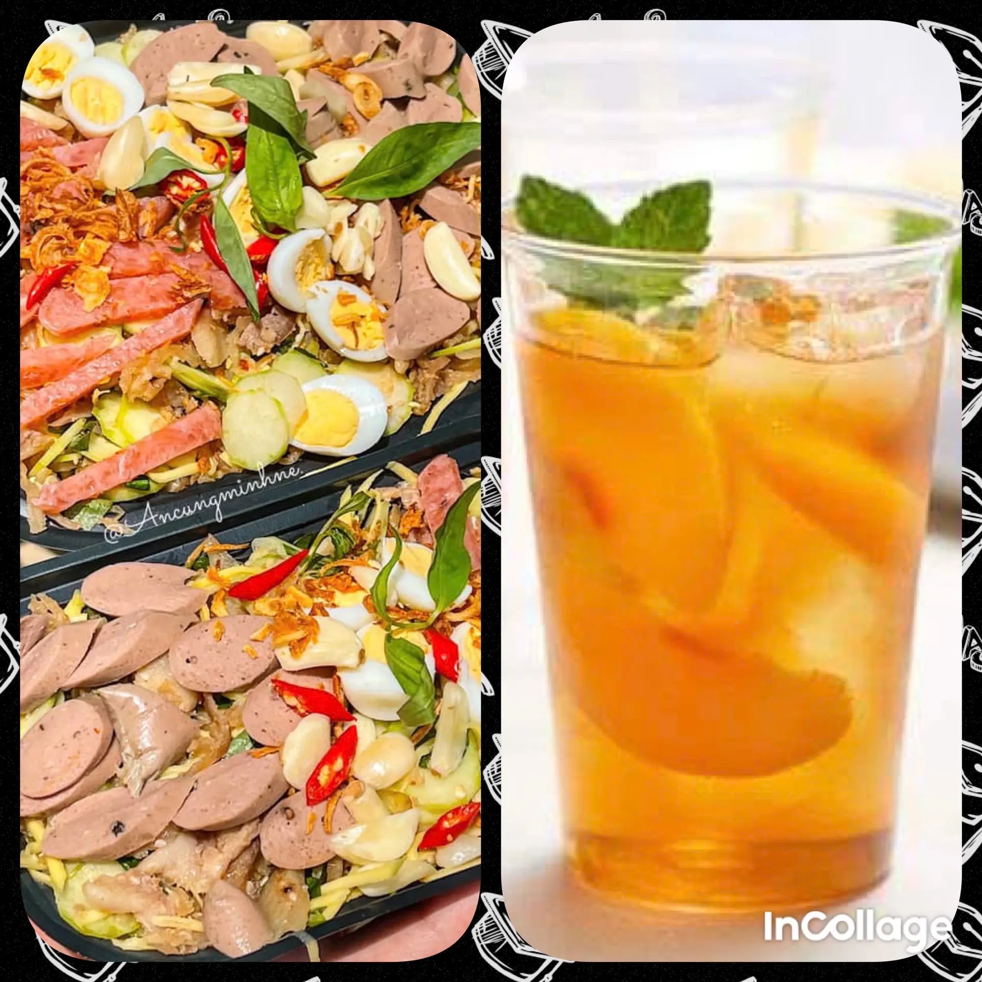 Hình ảnh 1 Hộp tré trộn vừa +1 trà đào