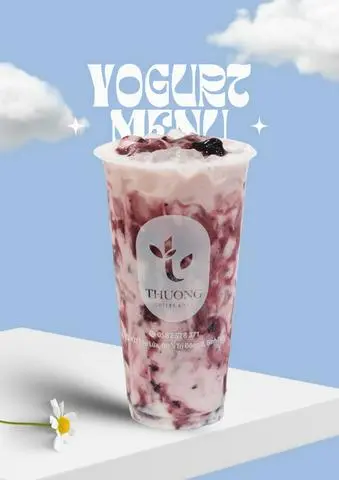 Hình ảnh Sữa chua việt quất - blueberry yogurt
