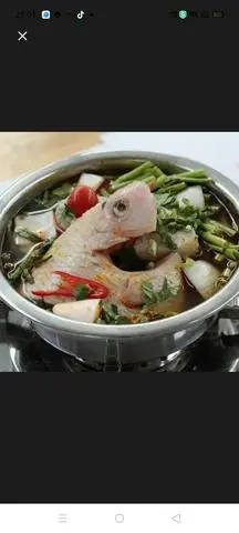 Hình ảnh lẩu cá diêu hồng 