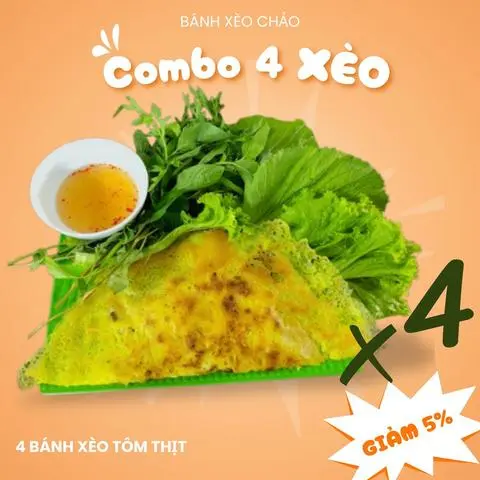 Hình ảnh Combo 4 Bánh Xèo