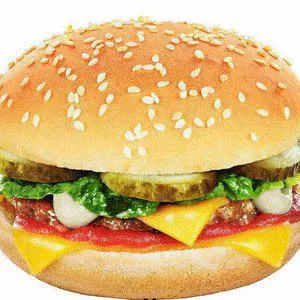 Hình ảnh Hamburger bò - xúc xích
