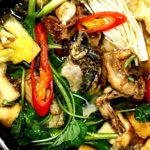 Hình ảnh Lẩu ếch lá giang
