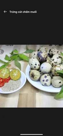 Hình ảnh Trứng cút chấm muối