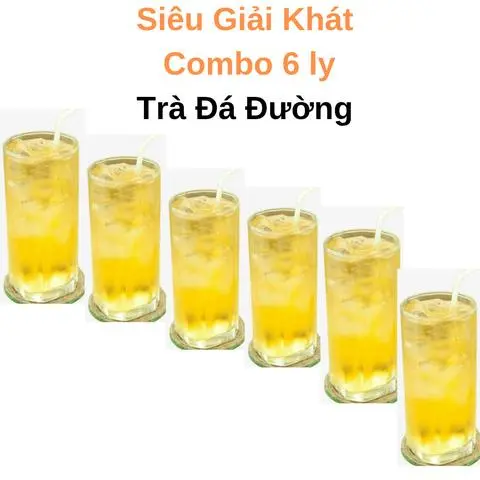 Hình ảnh Combo 6 ly Trà đá đường