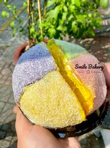 Hình ảnh Crepe sầu riêng Phú Sĩ mix 4 màu 14cm