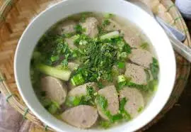 Hình ảnh súp bò viên +thịt bằm 