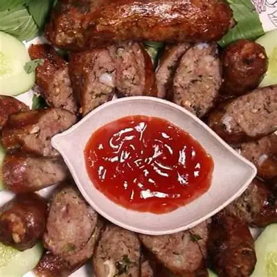 Hình ảnh cơm chiên dồi sụn chiên giòn 