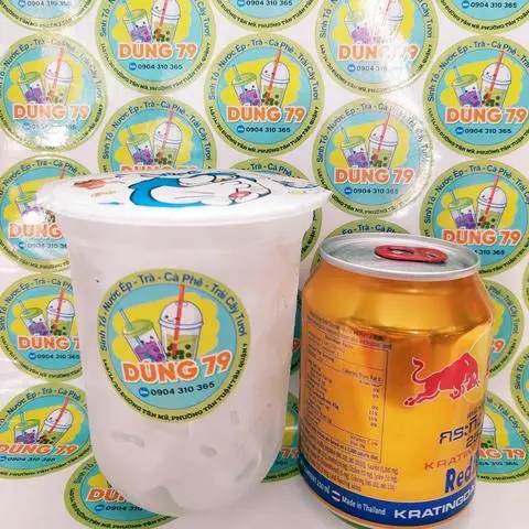 Hình ảnh Bò  cụn Thái + ly đá 