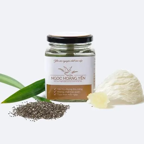 Hình ảnh Yến chưng đường phèn hạt chia vị lá dứa 200ml