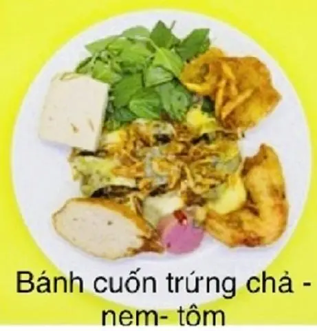 Hình ảnh Bánh cuốn chả nem -bánh tôm