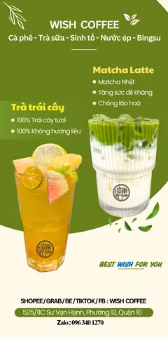 Hình ảnh Bánh Crossiant+Trà trái cây+Matcha latte(Combo)