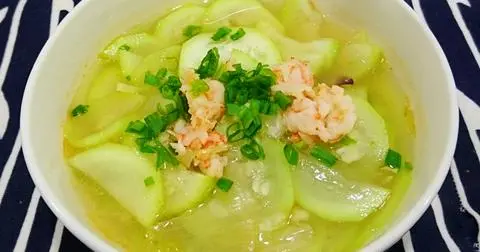 Hình ảnh Canh bầu nấu tôm - Lớn