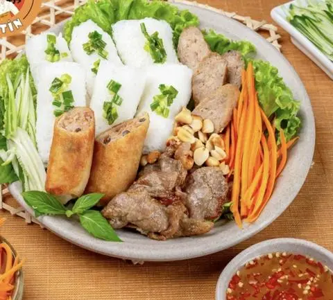 Hình ảnh Bánh Hỏi Thịt Xiên Nướng 