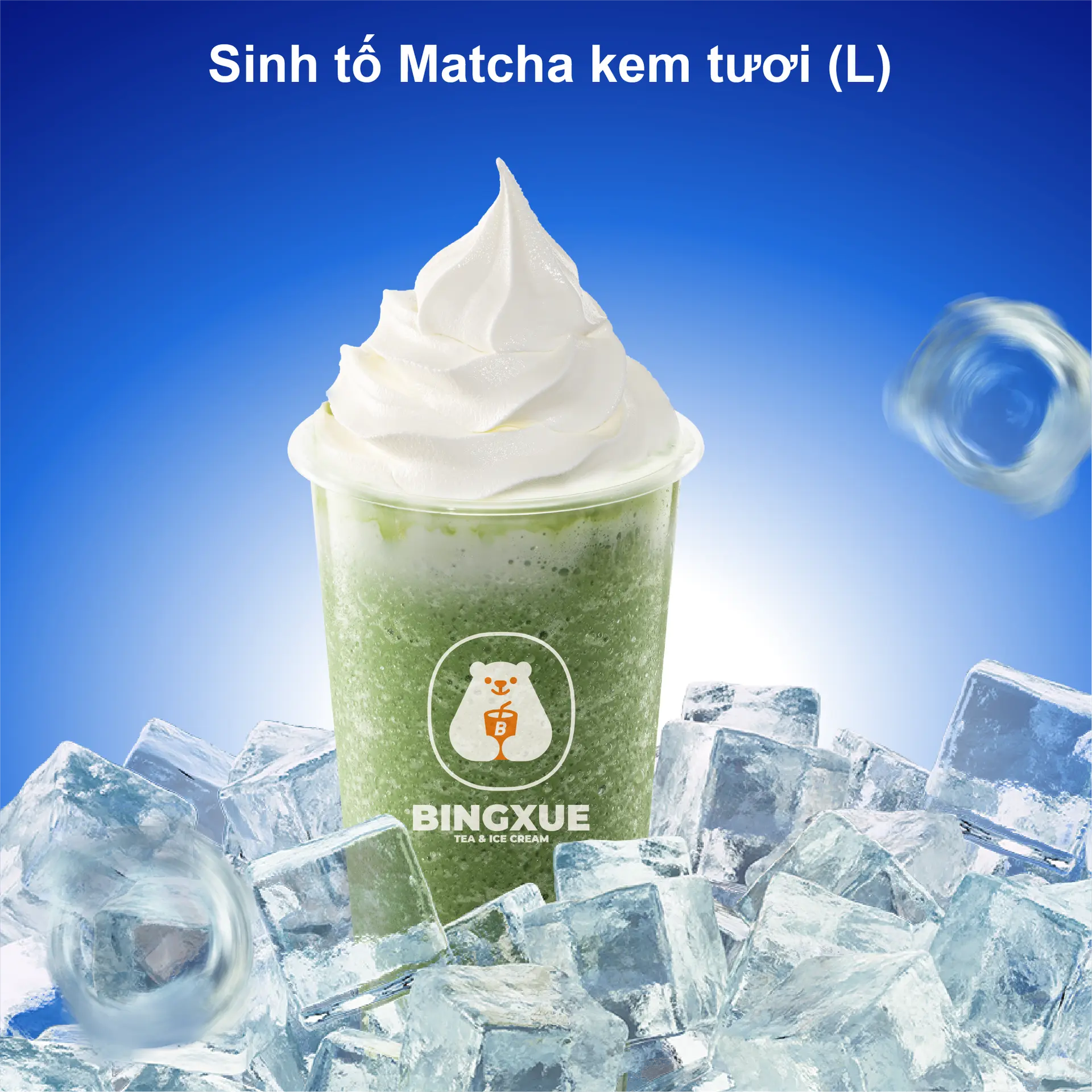 Hình ảnh Sinh tố Matcha kem tươi size L