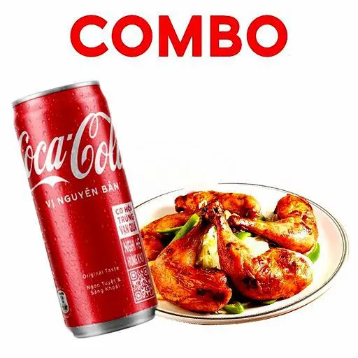 Hình ảnh Combo bún thịt nướng - chả giò - 1 coca-cola chai