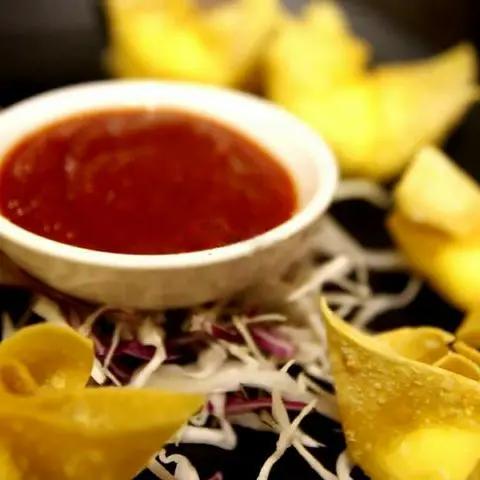 Hình ảnh Hoành thánh phô mai chay