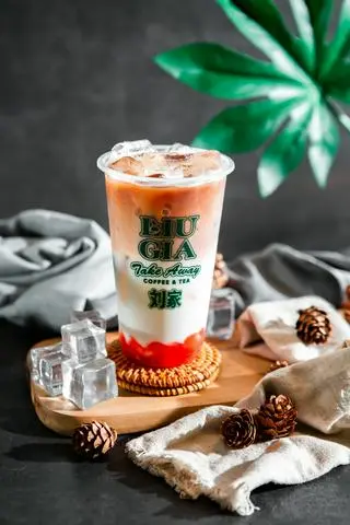 Hình ảnh Trà sữa oolong ổi hồng