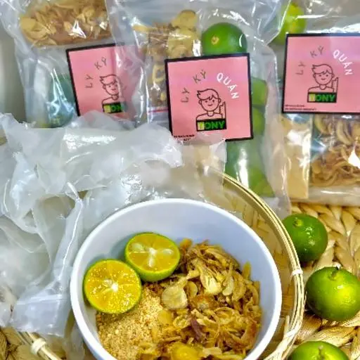 Hình ảnh Bánh tráng muối nhuyễn hành phi - chay