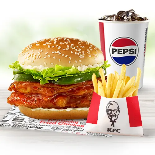 Hình ảnh Combo Burger Phi-lê Gà Quay và Khoai