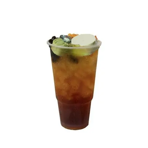 Hình ảnh Hồng Trà Full Topping Size 1L3