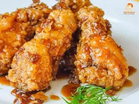 Hình ảnh Đùi gà chiên bơ tỏi/ sốt mật ong