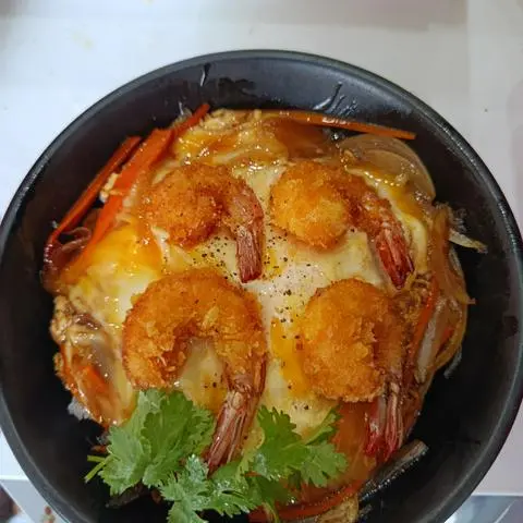 Hình ảnh Cơm tôm sốt trứng