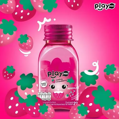 Hình ảnh Kẹo Play More vị Dâu