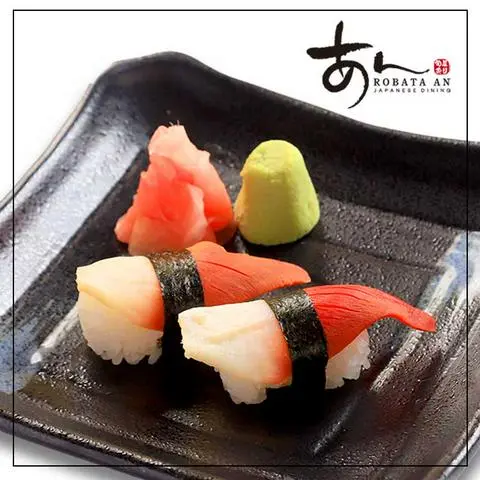 Hình ảnh "HOKKI-GAI" Surf clam Sushi (2pcs)/Sushi sò đỏ (2 miếng)