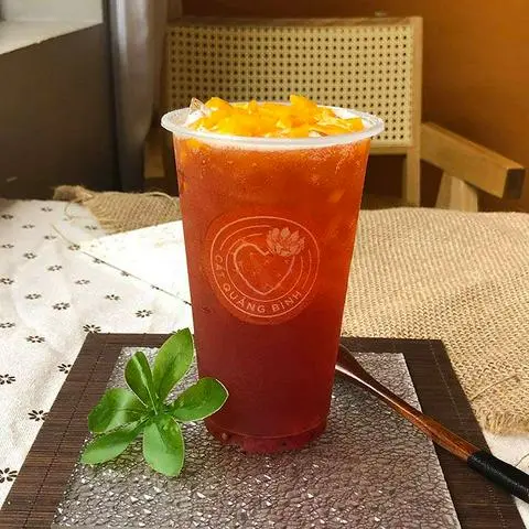 Hình ảnh Trà đào dâu tây