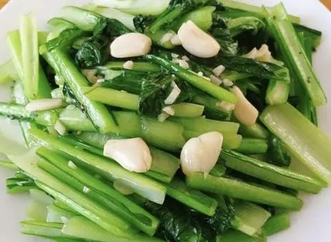 Hình ảnh Cải ngọt xào tỏi
