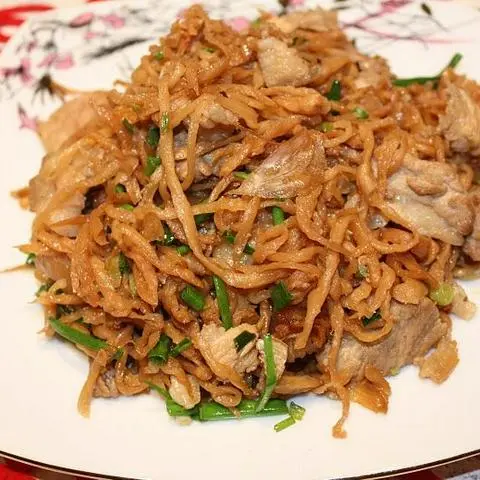 Hình ảnh Cơm cải mặn xào thịt +canh