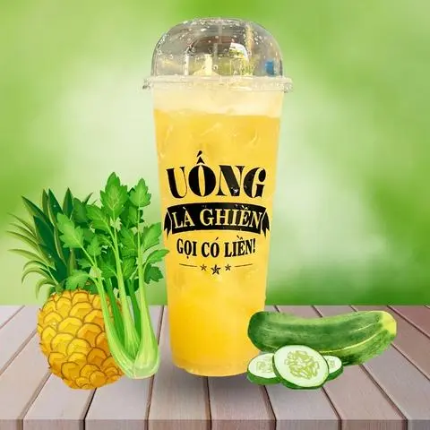 Hình ảnh Nước ép Thơm + Dưa Leo + Cần Tây