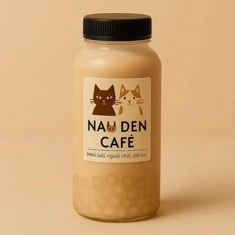 Hình ảnh Chai trà sữa đậm vị - trân châu trắng
