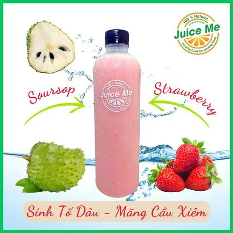 Hình ảnh Soursop Strawberry Smoothie