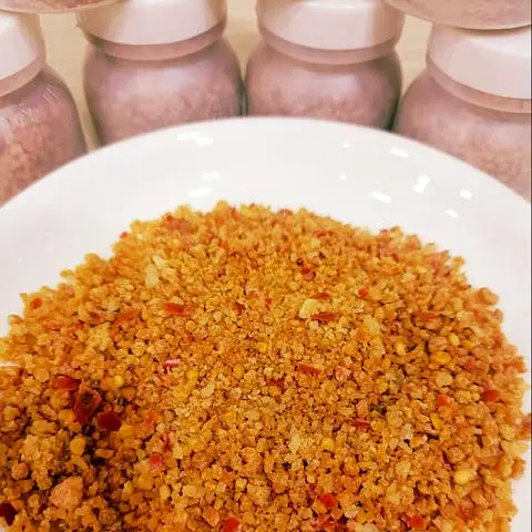 Hình ảnh muối Tỏi 50g 1 hủ (chay, mặn điều dùng được)
