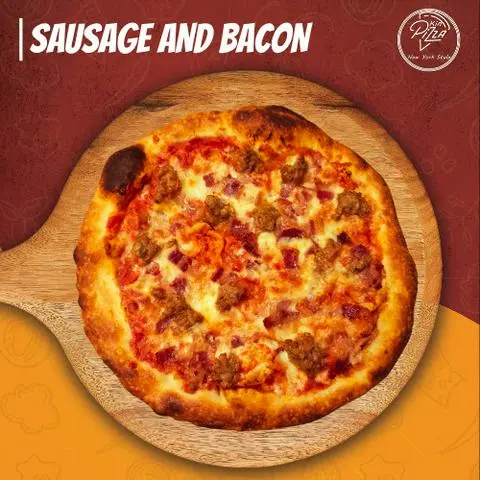 Hình ảnh Sausage And Bacon Pizza Kích Cỡ 24Cm