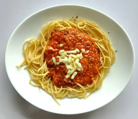 Hình ảnh Mỳ ý bò bằm