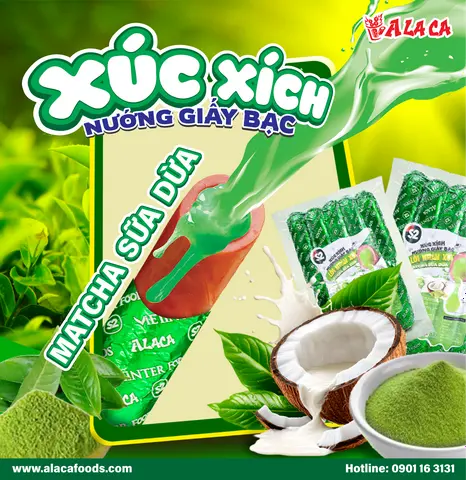 Hình ảnh xúc xích nhân matcha