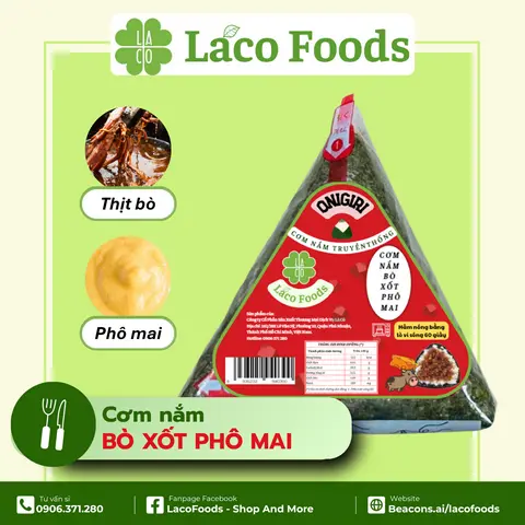 Hình ảnh Cơm Nắm Bò Xốt Phô Mai