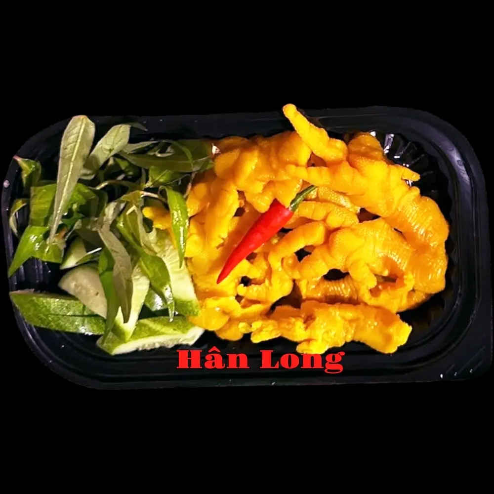 Hình ảnh 1 Phần Size Vừa Chân Gà Ủ Muối Rút Xương + dưa leo, nước chấm, rau răm 