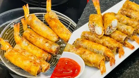 Hình ảnh Chả Giò Tôm Thịt ( Nguyên con tôm )