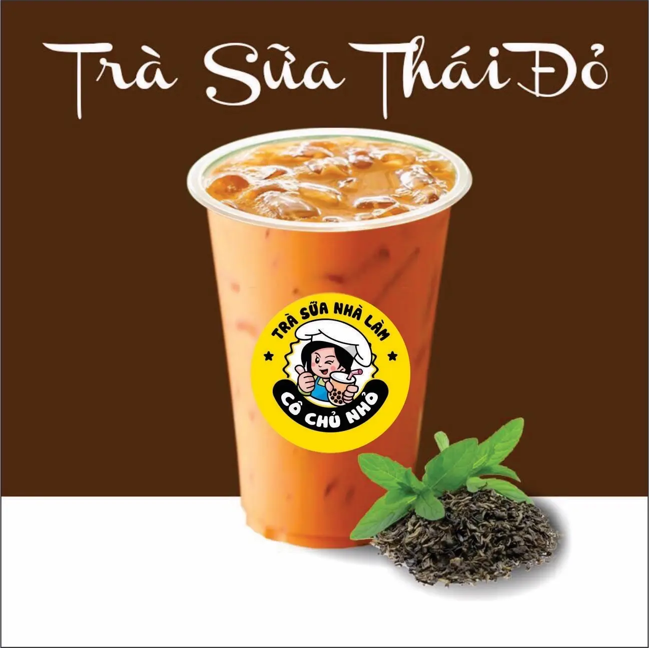 Hình ảnh Trà sữa Thái đỏ full topping - size 1000ml