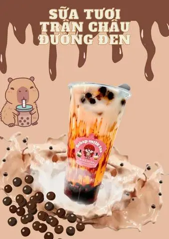 Hình ảnh Sữa tươi trân châu đường đen