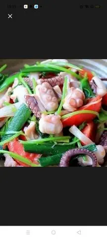 Hình ảnh bạch tuột xào 