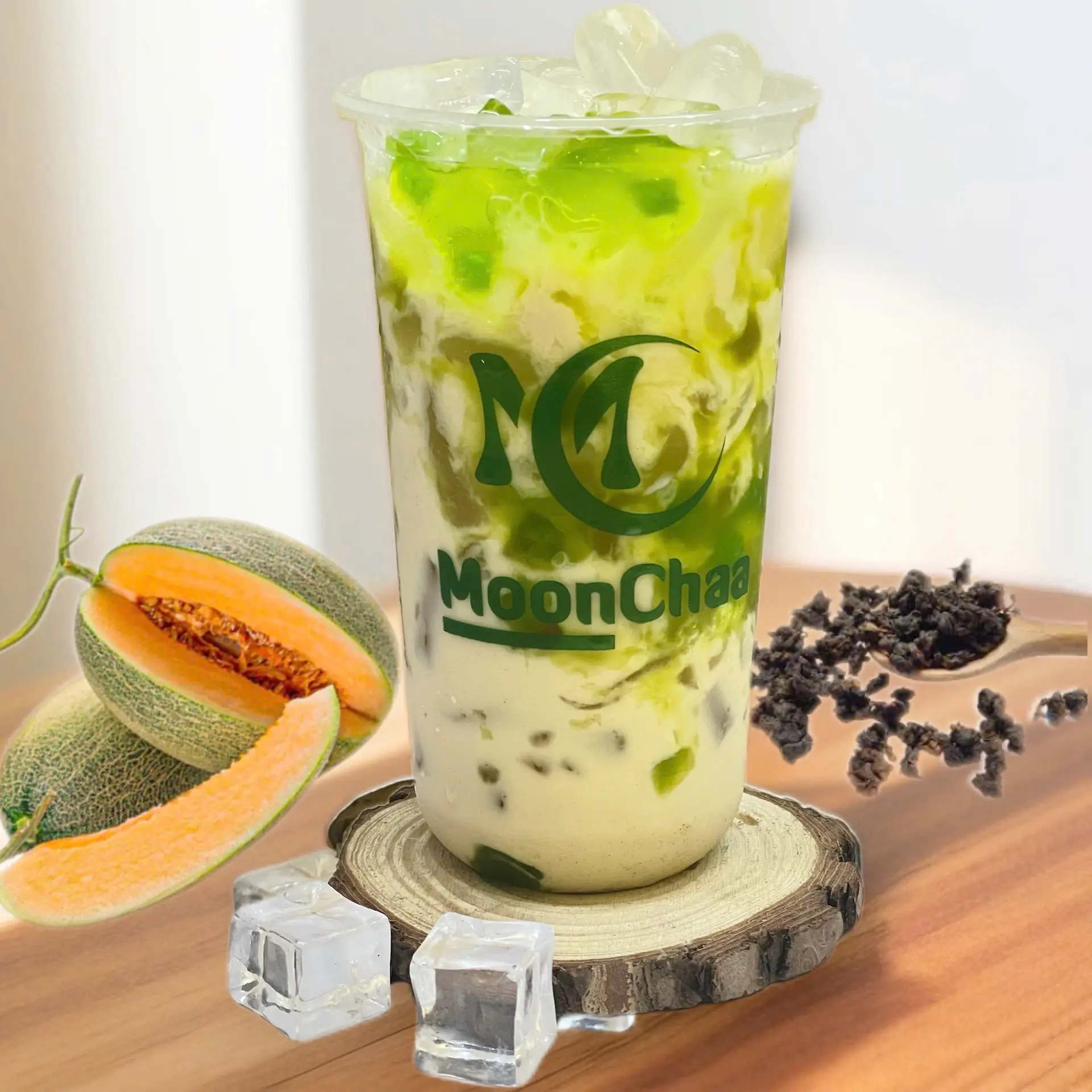 Hình ảnh Trà Sữa Olong Dưa Lưới