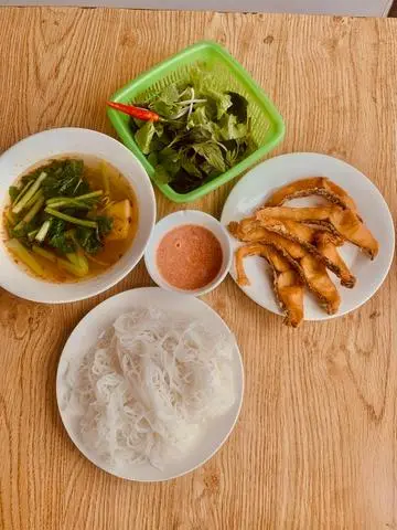 Hình ảnh bún cá chấm