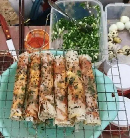 Hình ảnh bánh tráng nướng mắm ruốc