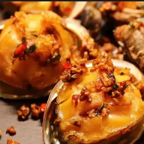 Hình ảnh bào ngư cháy tỏi _1con