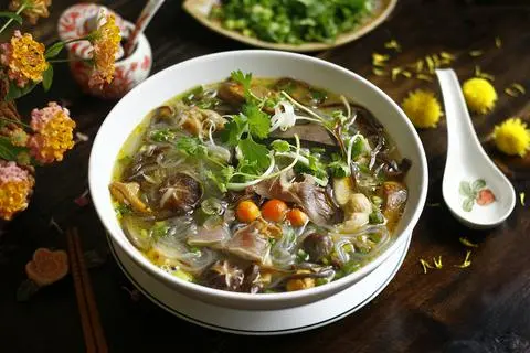 Hình ảnh Miến lòng gà trứng non